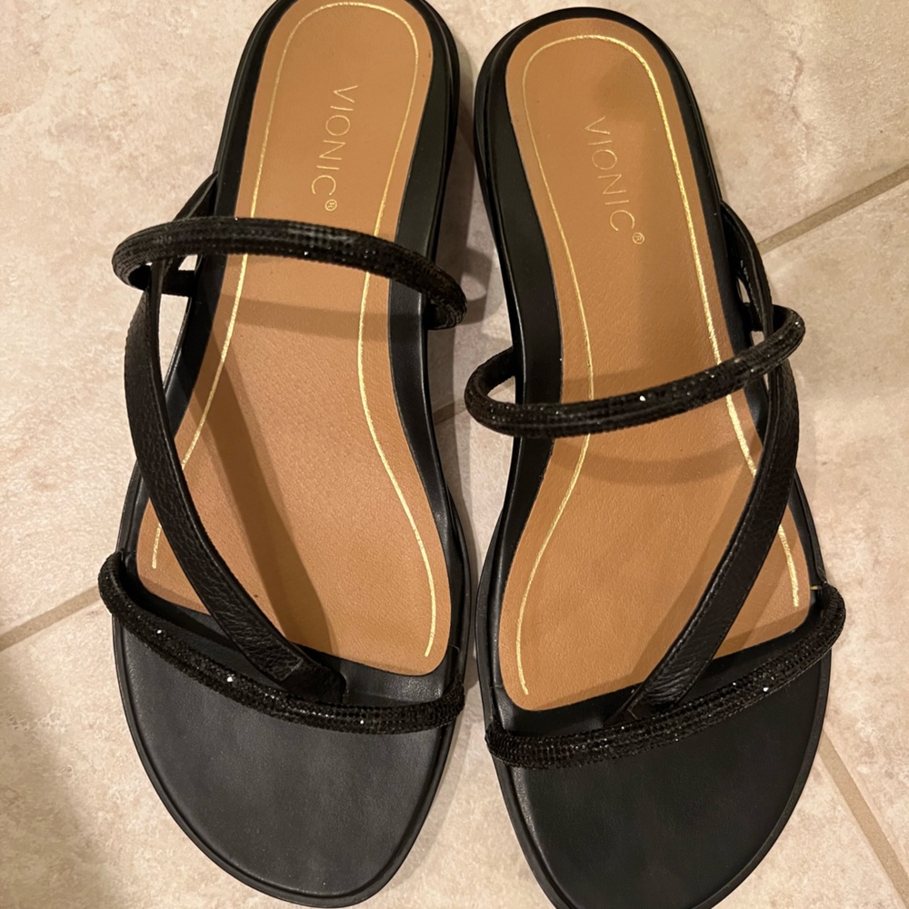 Black prism vionic sandals